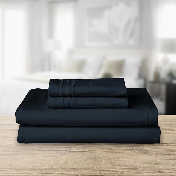 Elegant Comfort 1500 Premier Hotel Quality 4-Piece Bed Sheet Sets, Deep Pockets - Image 2