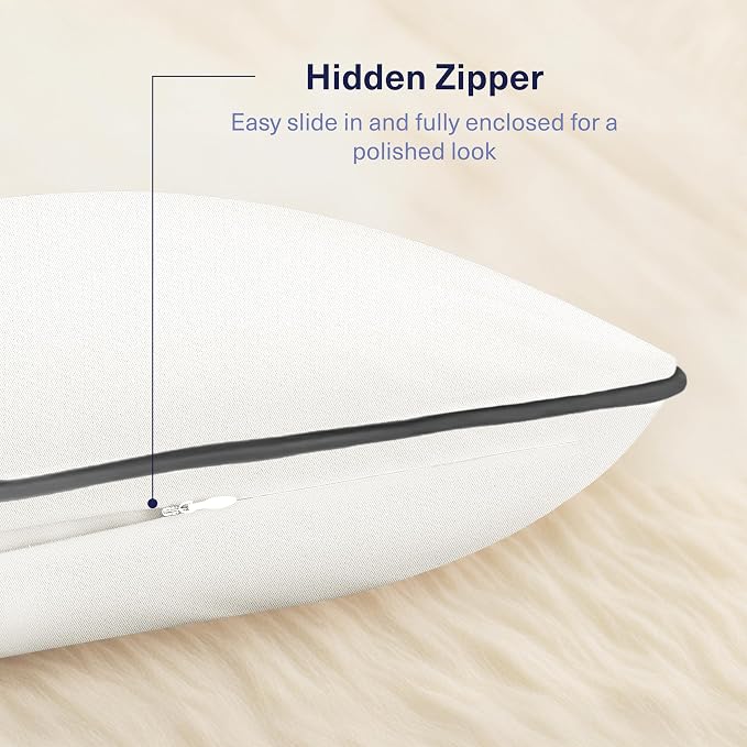 Kickoff Viscose Bamboo Pillowcase, 100% Organic Hidden Zippered Viscose Bamboo - Image 4