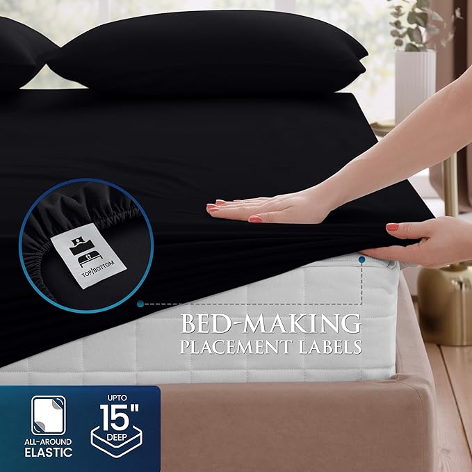 Utopia Bedding King Size 4 Piece Sheet Set - Image 3