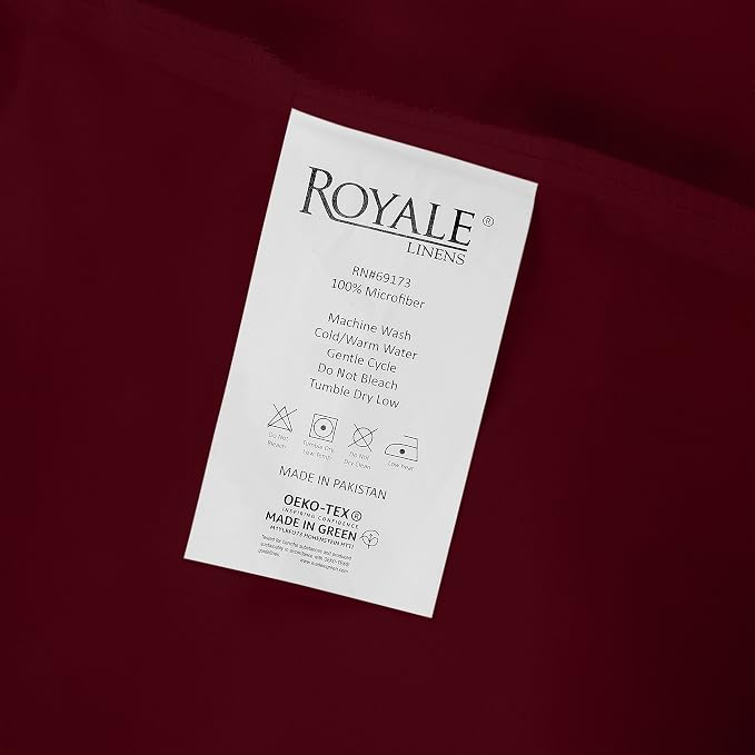Royale Linens 2 Pack Bulk Flat Sheet Set - Image 9