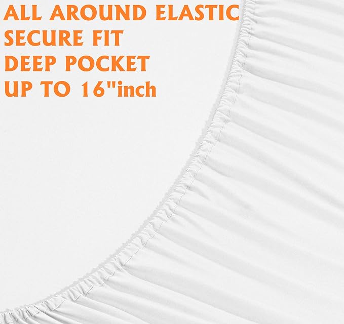 Elegant Comfort Luxury Soft Bed Sheets 1500 Premium Hotel Quality Microfiber - Image 4