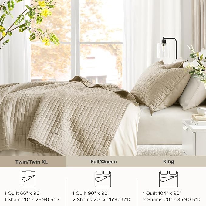 Comfort Spaces Twin Quilt Set Modern Reversible Plaid Coverlet Twin Bedding Set - Image 7