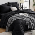 HEVUMYI Black Oversized Queen Comforter Set by HEVUMYI