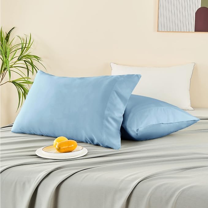 BEDELITE Standard Pillow Cases Set of 2, Rayon Derived from Bamboo, Cooling - Image 7