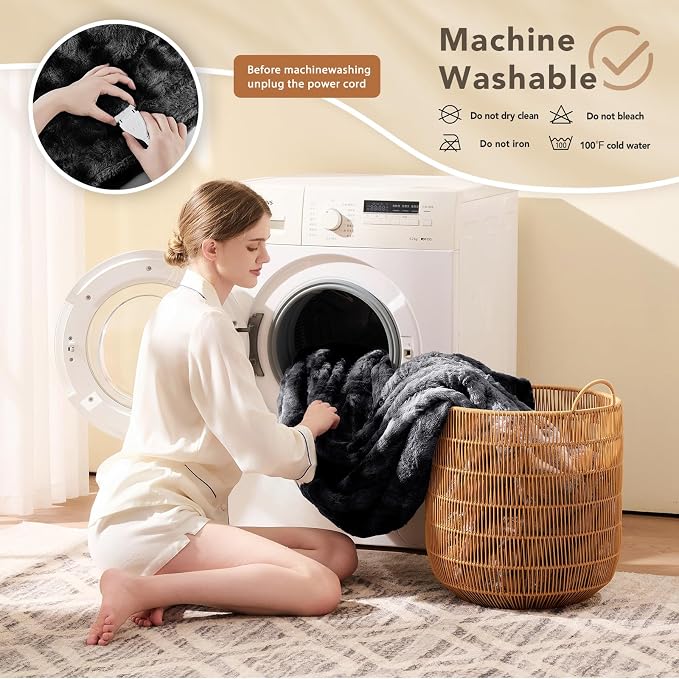 Homemate Electric Heated Blanket Queen Size - Image 7