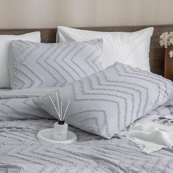 Andency Silver Grey Oversized Super King Plus Comforter Set 128x120, Extra - Image 4