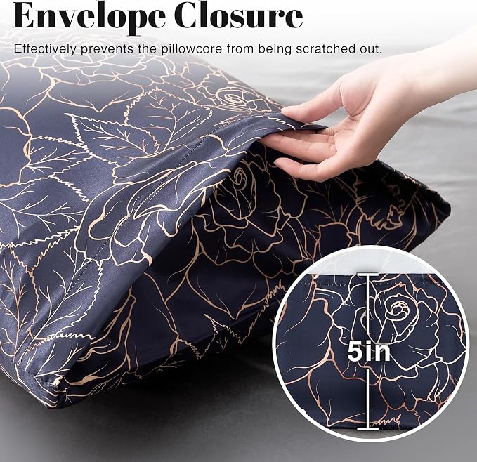 EXQ Home Satin Pillowcase for Hair and Skin Queen - Image 5