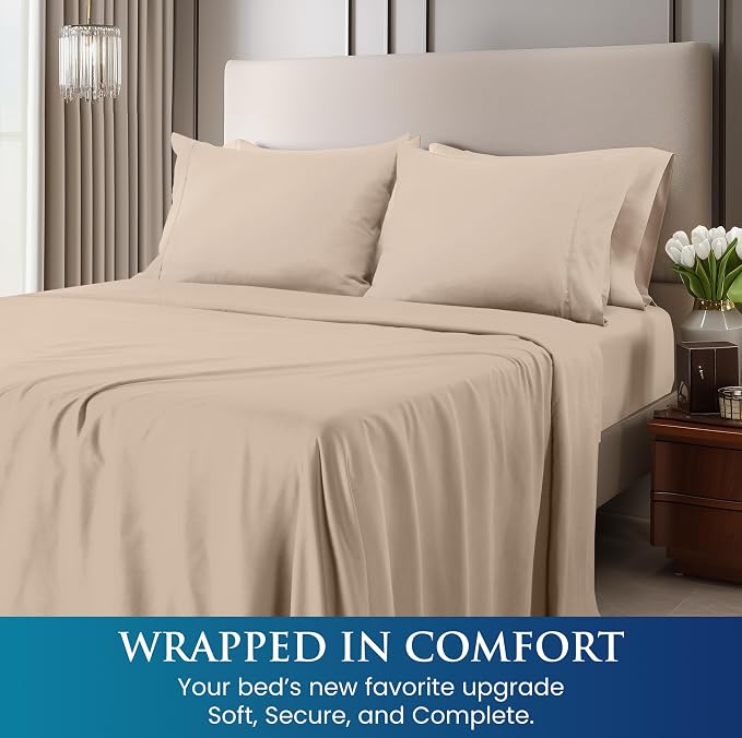 Utopia Bedding Queen Size 4 Piece Sheet Set - Image 4