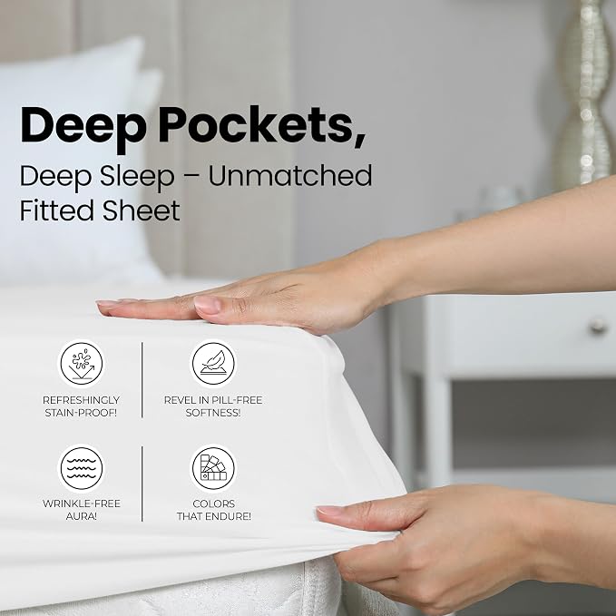 Utopia Bedding King Fitted Sheet - Image 4