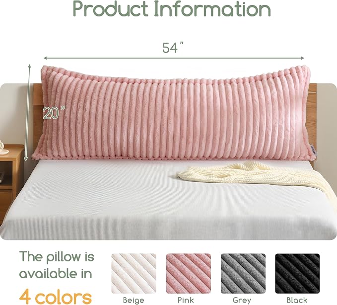 HIGOGOGO Memory Foam Body Pillow, Thickened Large Long Bed Pillow - Image 2