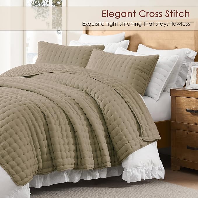 WDCOZY California Oversized Cal King Size Quilt Bedding Sets - Image 3