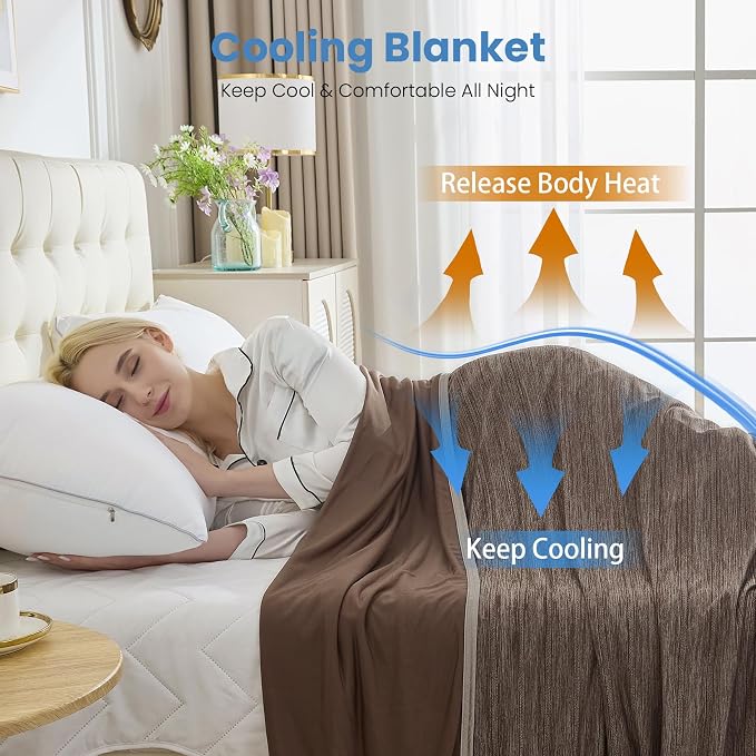 OIGAE Cooling Blanket for Hot Sleepers - Image 4