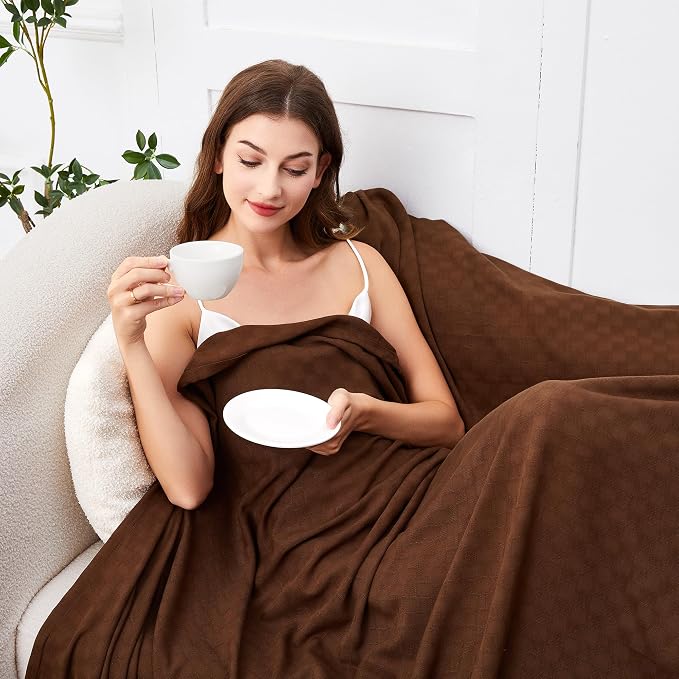 AmyHomie Cooling Blanket Queen Size, 100% Rayon Derived from Bamboo, Cool - Image 4