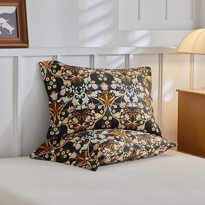 mixinni Duvet Cover Full Size, Cotton Percale Farmhouse Bedding Sets Soft - Image 7
