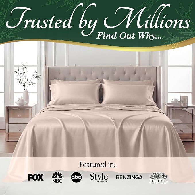 DECOLURE 100% Viscose Derived from Bamboo Sheets Twin Size - Image 5