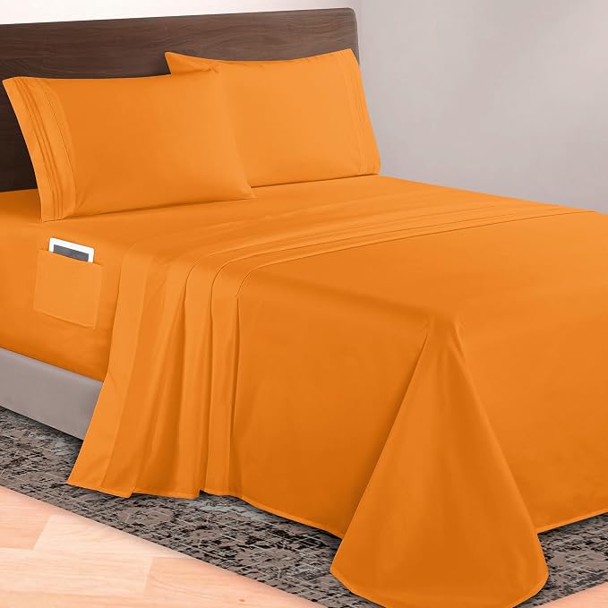 Elegant Comfort Luxurious 1500 Premium Hotel Quality Microfiber 4-Piece Sheet by ELEGANTCOMFORT