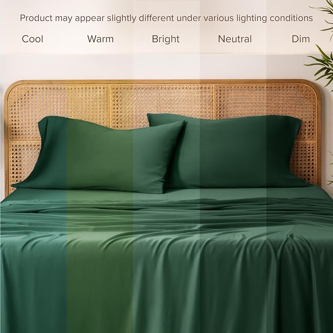Bare Home 100% Rayon Made from Bamboo Luxury King Size Set of 2 Cooling - Image 5