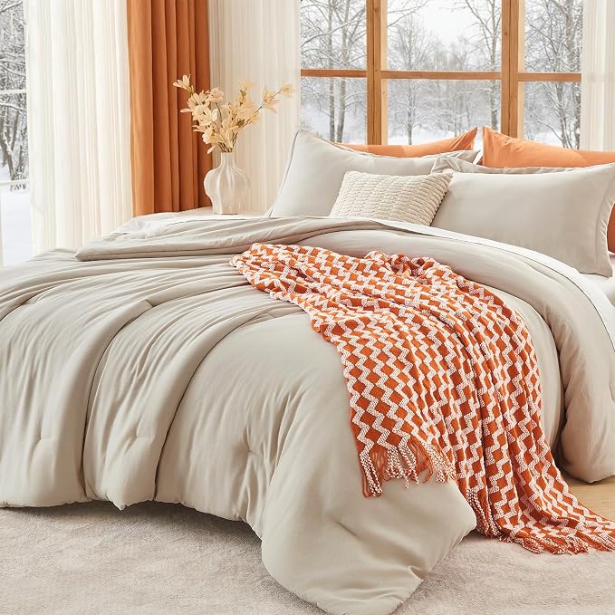 MUXHOMO Full Comforter Sets, All Season Ultra Soft Down Alternative Bedding by MUXHOMO