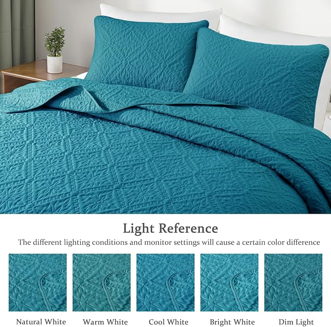 Exclusivo Mezcla Twin Quilt Bedding Set, Lightweight Soft Bedspreads Coverlets - Image 3