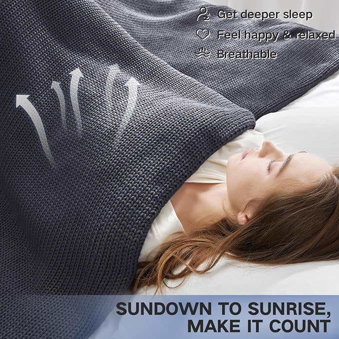 Guohaoi Knitted Weighted Blanket - Image 6