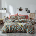 mixinni Vintage Style Garden Flower Duvet Cover Set by mixinni