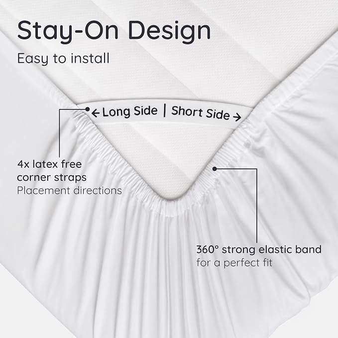 Bambaw King White Fitted Sheet Only, 100% Viscose Derived from Bamboo Sheet - Image 5