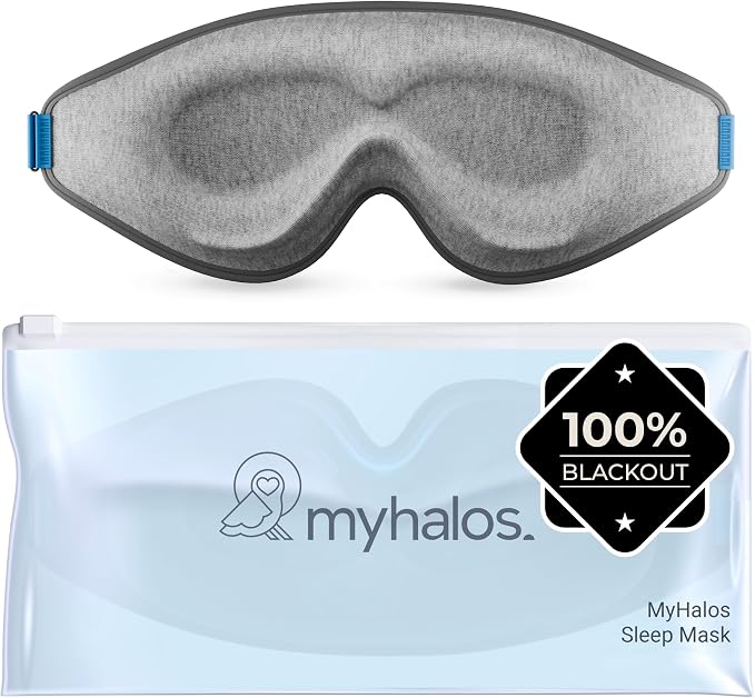 MyHalos® Sleep Mask – 3D Blackout Eye Mask by myhalos