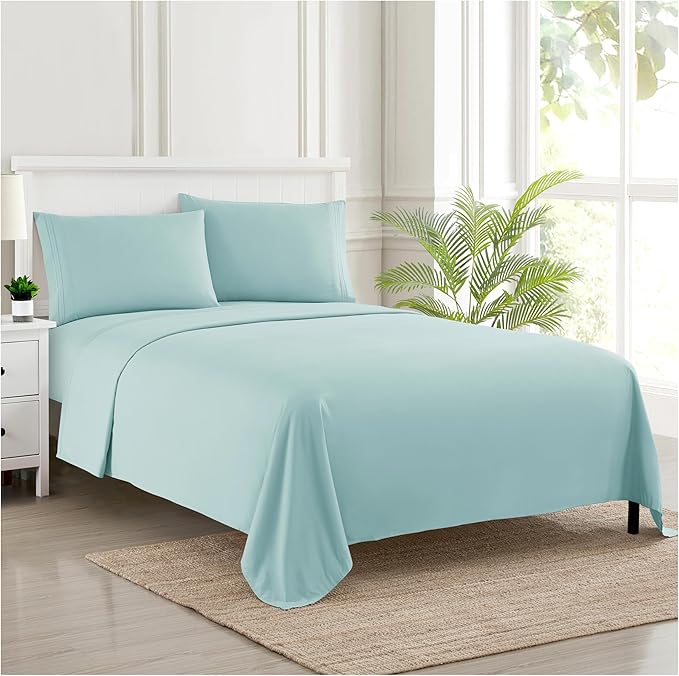 Twin Sheets - Breathable Luxury Sheets - 1800 Supreme Collection Extra Soft by SweetHomeCollection