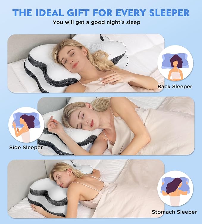 Osteo Sustained Cervical Health Neck Pillow, Contour Zoned Design Ergonomic - Image 7