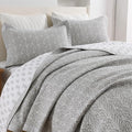 SahSahCasa Quilt Set King Size, 100% Cotton Quilt Bedding Set Bedspread by SahSahCasa