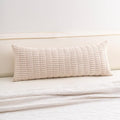 Aegero Corduroy Decorative Throw Pillow Covers 14x36 Inch Soft Striped Pillow by Unknown