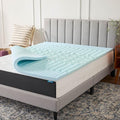 LUCID 2 Inch Gel Memory Foam Mattress Topper, Full size – 5 Zones – Cooling Gel by Lucid