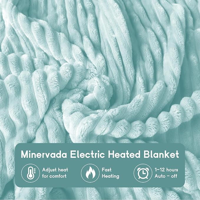 Heated Blanket Electric Blanket Queen Size 84''x90'' - Image 4