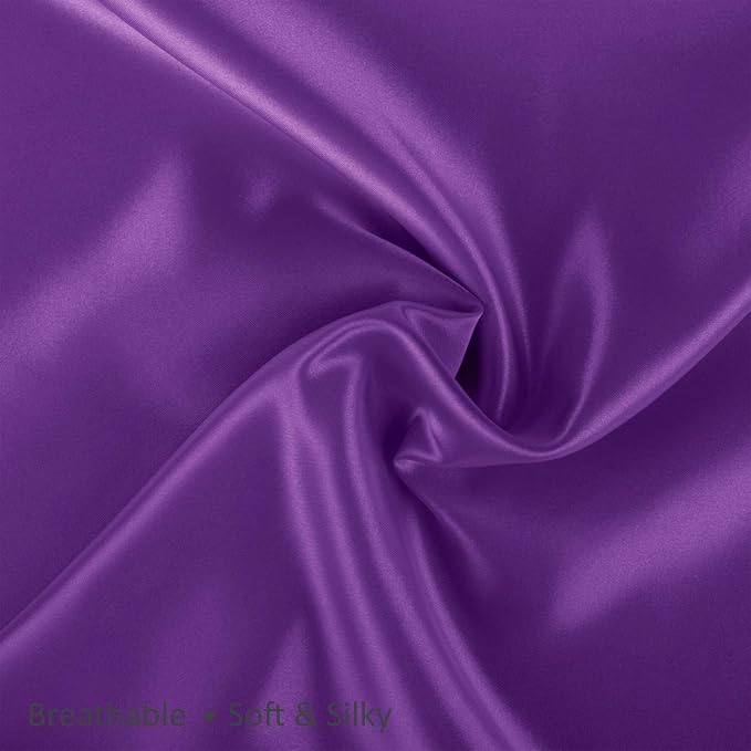 BLISSFORD Purple Satin Pillowcase - Image 8