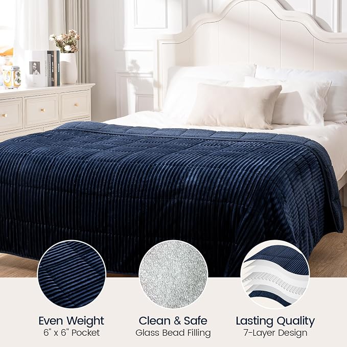 Sherpa Fleece Weighted Blanket - Image 5