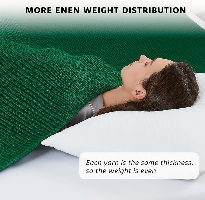 L'AGRATY Knitted Weighted Blanket - Image 6