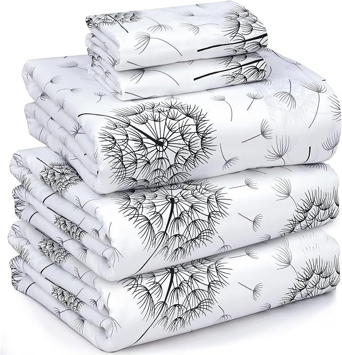 RUVANTI 100% Cotton Sheets – Split King Size Percale Bedding, Cooling & by Ruvanti