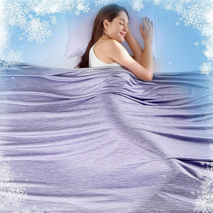 KMUSET Cooling Blanket Full Size（80"x90", Double Sided Summer Cooling Blankets by COZYBLANKETHappyHomeLife