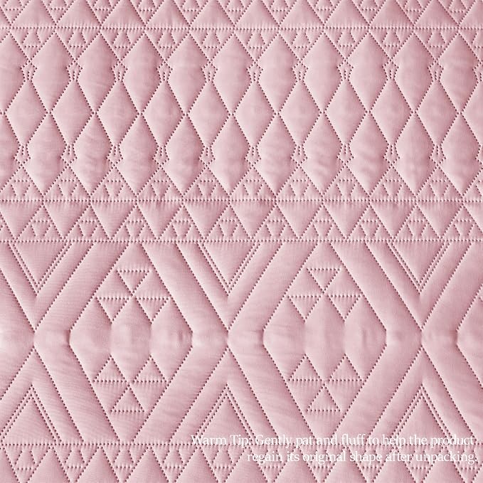 akkialla Full/Queen Quilt Set, Boho Geometric Pattern, Soft All-Season Bedding - Image 8
