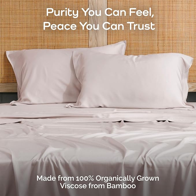 Pillow Cases Queen Size Set of 2 Pillowcases 100% Viscose from Bamboo Cooling - Image 2