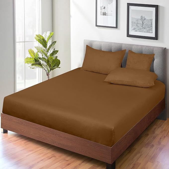 ROYALE LINENS 300 Thread Count 100% Long Staple Combed Cotton Fitted Sheet - Image 6