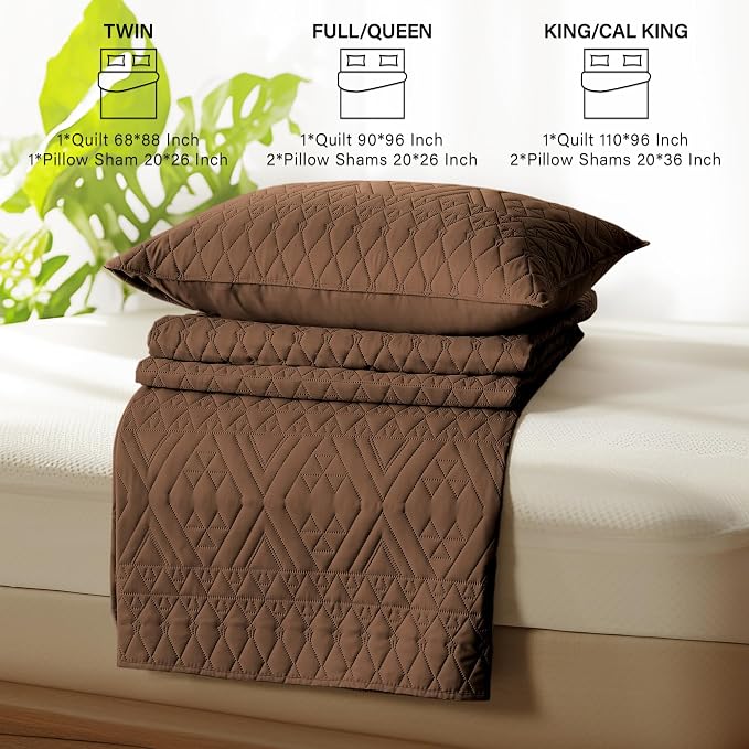 akkialla Full/Queen Size Quilt Bedding Set, Modern Style Geoetric Pattern - Image 7