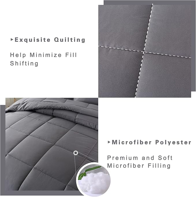 DOWNCOOL King Size Comforter Set -All Season Bedding Comforters Sets - Image 4