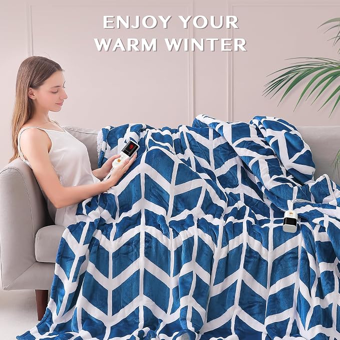 VENTIMI Electric Blanket Queen Size, Fast Heating Blanket - Image 5