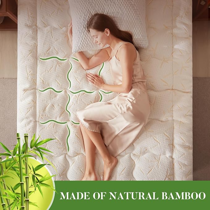 PRIMESOFT 100% Waterproof King Size Mattress Topper, Thick Pillow Top Mattress - Image 2