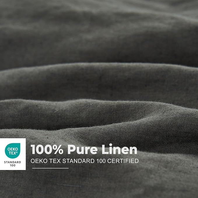 Simple&Opulence 100% Washed Linen Duvet Cover - Image 2