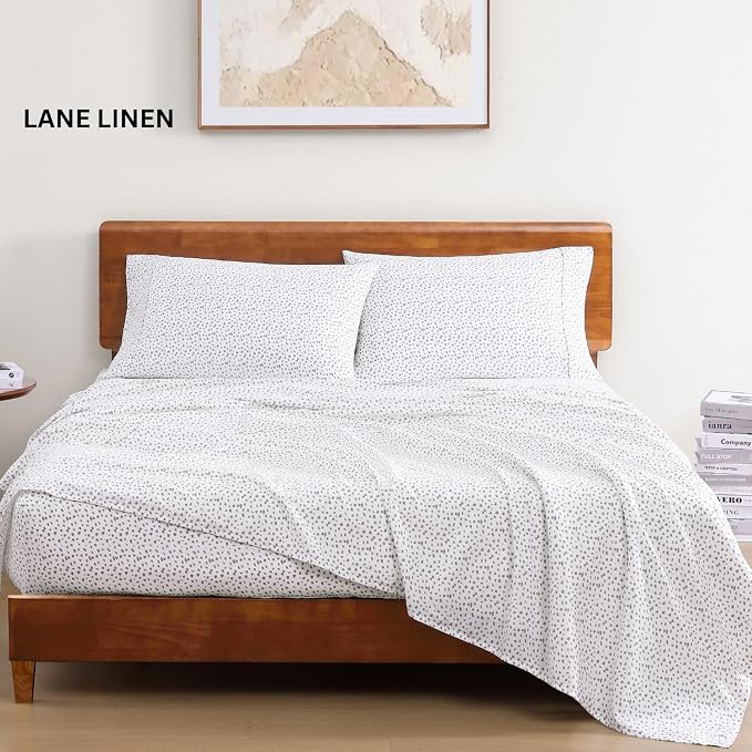 LANE LINEN 100% Organic Cotton Twin Bed Sheets, Mercerized Cotton Fully - Image 2