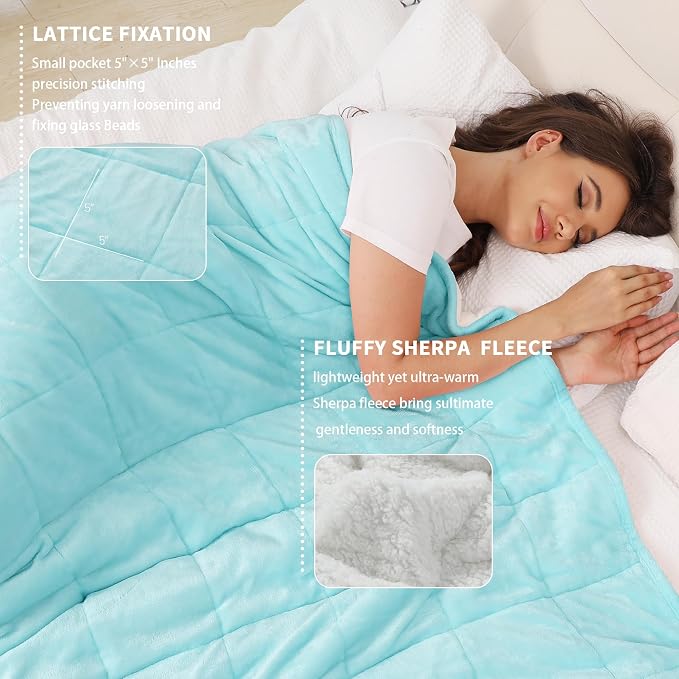 Alomidds Sherpa Fleece Weighted Blanket - Image 3
