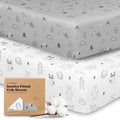 KeaBabies 2-Pack Organic Crib Sheets by KeaBabies