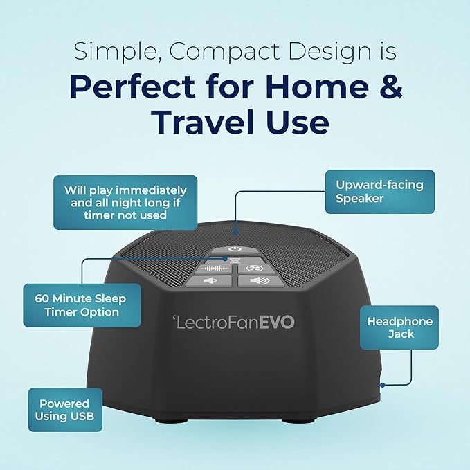 Adaptive Sound Technologies LectroFan EVO White Noise Machine - Image 6